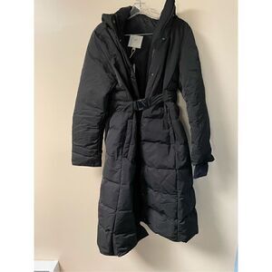 Fitouch Bonnie Womens Light Down Coat Jacket with Belt 700+ Fill Power NWT Large